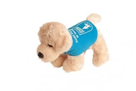 snow dog cuddly toy